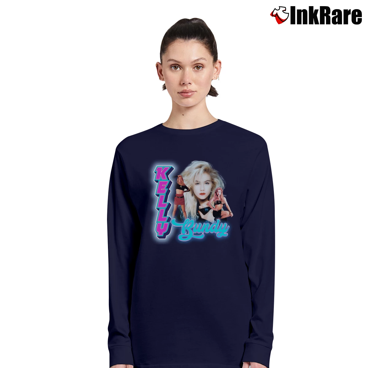 Married With Children Kelly Bundy Women’s Long-Sleeve Top in navy – Effortless Layer Women’s Married With Children Kelly Bundy Long-Sleeve Top in navy | Sleek, Versatile, All-Season