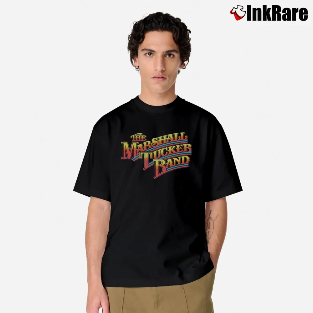 Men’s Marshall Tucker Band Rainbow Logo Classic T-Shirt in black | Soft, Breathable Everyday Wear