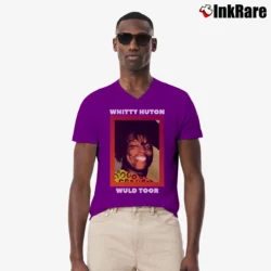 Men’s Martin Lawrence Whitty Hutton Wuld Toor V-Neck Tee in purple | Sharp, Breathable, Everyday Staple