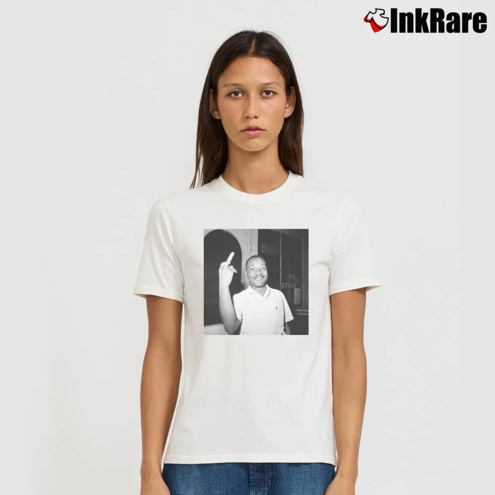 Women’s Martin Luther King Protest Statement T-Shirt in white | Soft, Flattering Fit