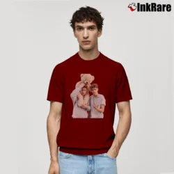 Men’s Martinez Twins Classic Graphic Classic T-Shirt in maroon | Soft, Breathable Everyday Wear