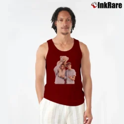 Men’s Martinez Twins Classic Graphic Tank Top in maroon | Breathable, Active-Friendly Design