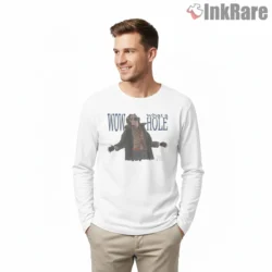 Marv Wow What A Hole Winter Coat Shirt on white long sleeve shirt for men graphic tee