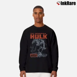 Men’s Marvel Comics The Incredible Hulk Breakthrough Monster Unleashed Long-Sleeve Shirt in black | Sleek, Lightweight, Year-Round Wear