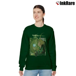 Women’s Marvel Loki Kawaii God Of Mischief Relaxed Sweatshirt in forest green | Soft, Laid-Back Vibe