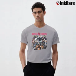 Men’s Marvel Mortal Kombat Live Action Crossover V-Neck Tee in sport grey | Sharp, Breathable, Everyday Staple