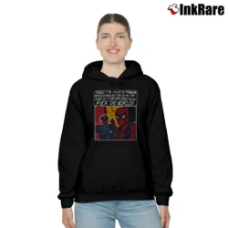 Women’s Marvel Spider - man Fuck The World Classic Cozy Hoodie in black | Warm, Structured, Stylish