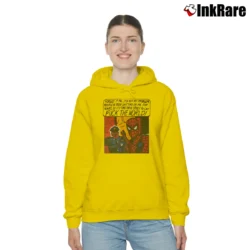 Women’s Marvel Spider - man Fuck The World Cozy Hoodie in yellow | Warm, Structured, Stylish