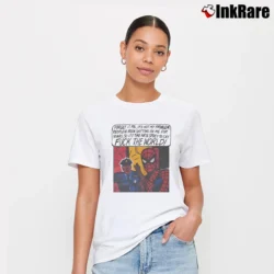 Women’s Marvel Spider - man Fuck The World Signature T-Shirt in white | Soft, Flattering Fit