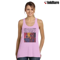 Women’s Marvel Spider - man Fuck The World Tank Top in light pink | Lightweight, Movement-Friendly