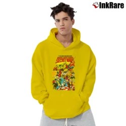 Men’s Marvel Superheroes Secret Wars Graphic Pullover Hoodie in yellow | Cozy, Durable, Modern Fit