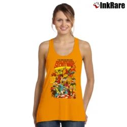Women’s Marvel Superheroes Secret Wars Graphic Tank Top in orange | Lightweight, Movement-Friendly