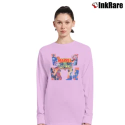 Women’s Marvel Vs Capcom Clash Of Heroes Gaming Long-Sleeve Top in light pink | Sleek, Versatile, All-Season