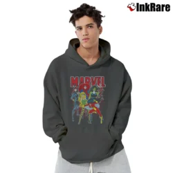 Men’s Marvel Women Group Shot Graphic Pullover Hoodie in charcoal | Cozy, Durable, Modern Fit