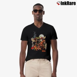 Men’s Marvel Zombies Comic Horror V-Neck Tee in black | Sharp, Breathable, Everyday Staple