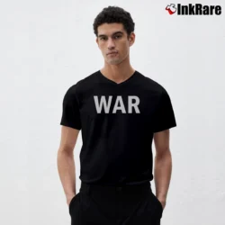 Men’s Marvelous Marvin Hagler War V-Neck Tee in black | Sharp, Breathable, Everyday Staple