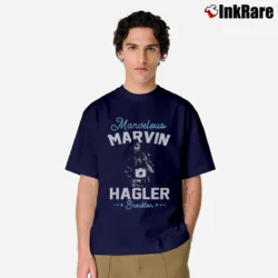 Men’s Marvin Hagler Marvelous Boxing Tribute Classic T-Shirt in navy | Soft, Breathable Everyday Wear