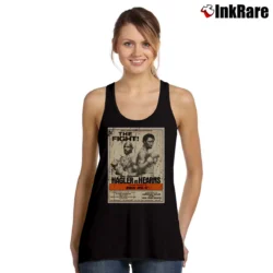 Women’s Marvin Hagler Vs Hearns Fight Tank Top in black | Lightweight, Movement-Friendly