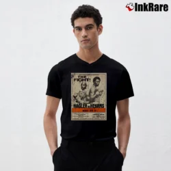 Men’s Marvin Hagler Vs Hearns Fight V-Neck Tee in black | Sharp, Breathable, Everyday Staple