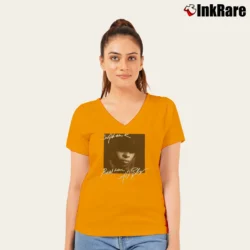 Women’s Mary J. Blige Sr7n Music Fan V-Neck Tee in orange | Chic Neckline, Soft Texture