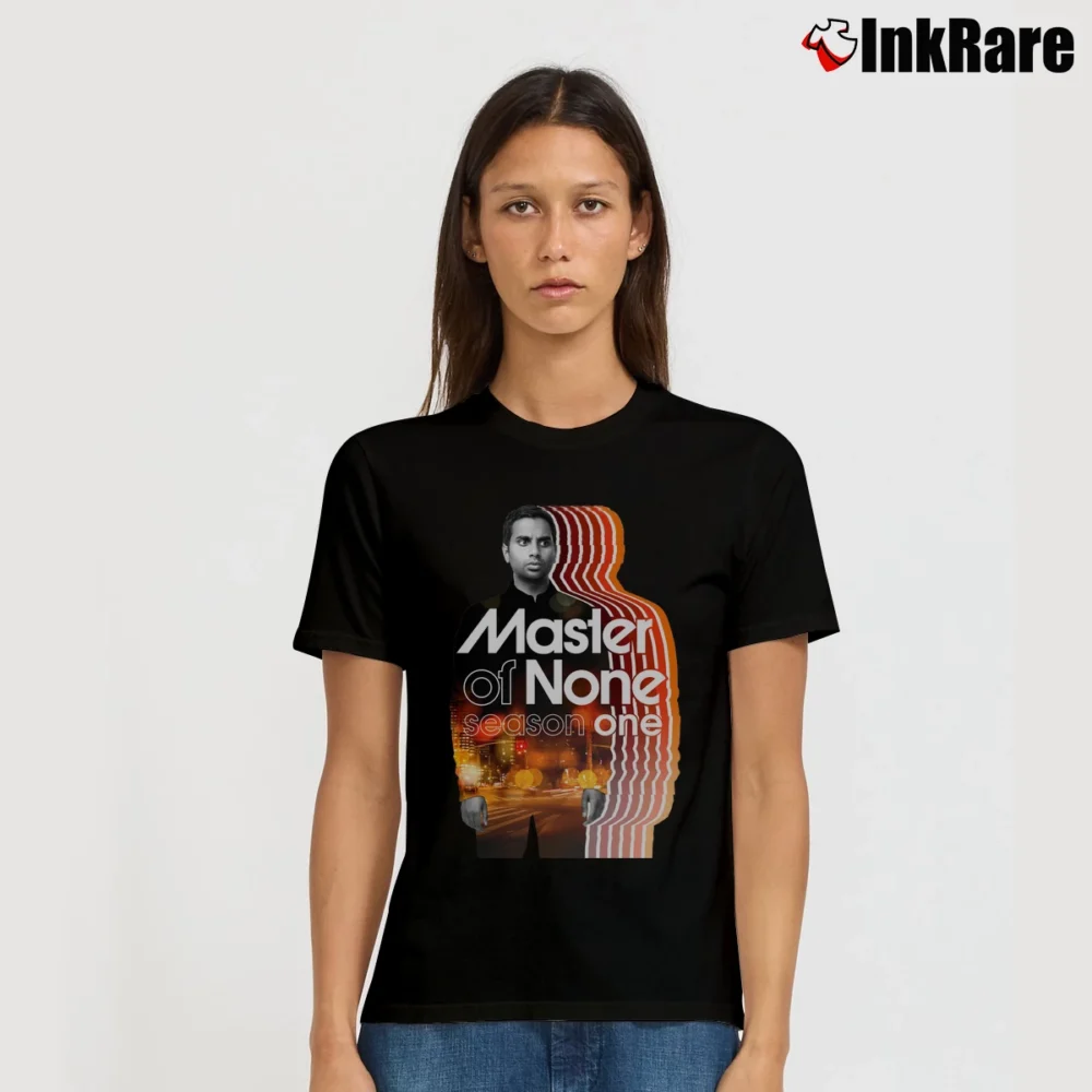 Women’s Master Of None Aziz Ansari Poster Signature T-Shirt in black | Soft, Flattering Fit
