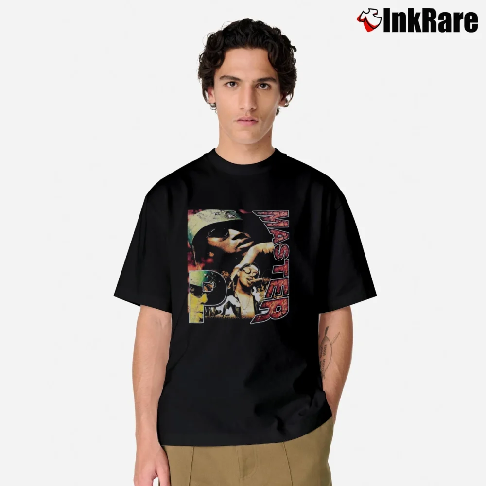 Men’s Master P I Got The Hook Up Promo 90s Classic T-Shirt in black | Soft, Breathable Everyday Wear