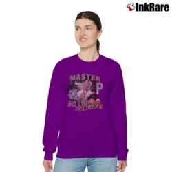 Women’s Master P No Limit Records Graphic Relaxed Sweatshirt in purple | Soft, Laid-Back Vibe