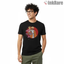 Master Roshi Chill Island Legend Shirt on black short sleeve shirt for men graphic tee