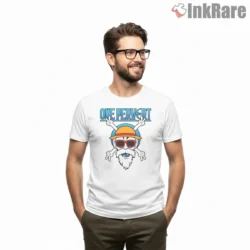 Master Roshi One Pervert Pirate Emblem Shirt on white short sleeve shirt for men graphic tee