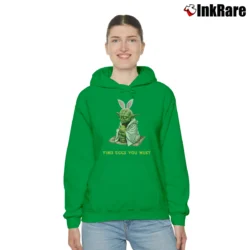 Women’s Master Yoda Find Eggs You Must Funny Star Wars Easter Cozy Hoodie in irish green | Warm, Structured, Stylish