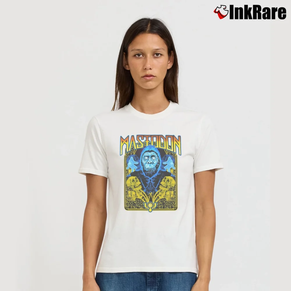 Women’s Mastodon Ape Sasquatch Signature T-Shirt in white | Soft, Flattering Fit