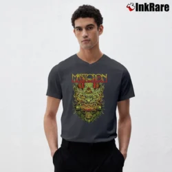 Men’s mastodon band heavy metal album tour V-Neck Tee in charcoal | Sharp, Breathable, Everyday Staple