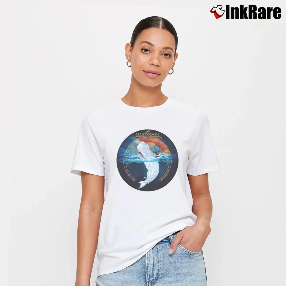 Women’s Mastodon Leviathan Motion Signature T-Shirt in white | Soft, Flattering Fit