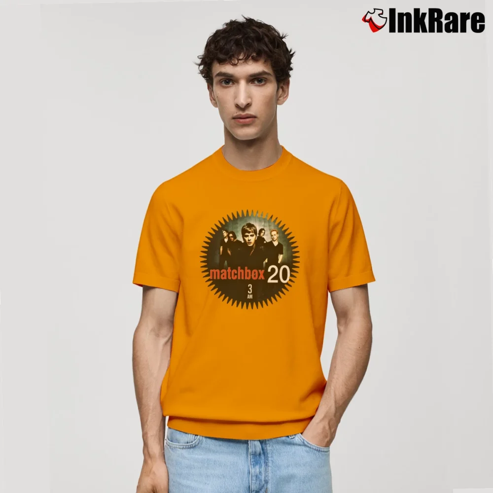 Men’s Matchbox 20 3Am Song Classic T-Shirt in orange | Soft, Breathable Everyday Wear