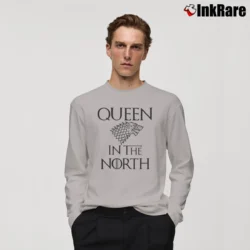 Men’s Matching King Queen In The North Dragon Thrones Classic Long-Sleeve Shirt in sport grey | Sleek, Lightweight, Year-Round Wear