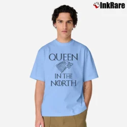 Men’s Matching King Queen In The North Dragon Thrones Classic Classic T-Shirt in light blue | Soft, Breathable Everyday Wear
