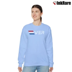 Women’s Max Verstappen Dutch Flag Relaxed Sweatshirt in light blue | Soft, Laid-Back Vibe