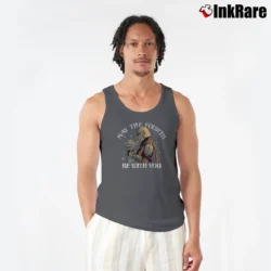 Men’s May The Fourth Be With You Dadalorian Baby Yoda Tank Top in charcoal | Breathable, Active-Friendly Design
