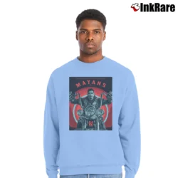 Men’s Mayans M.C. Motorcycle Club Promo Crewneck Sweatshirt in light blue | Cozy Fabric, Clean Style