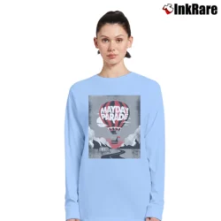 Women’s mayday parade emo pop punk band Long-Sleeve Top in light blue | Sleek, Versatile, All-Season