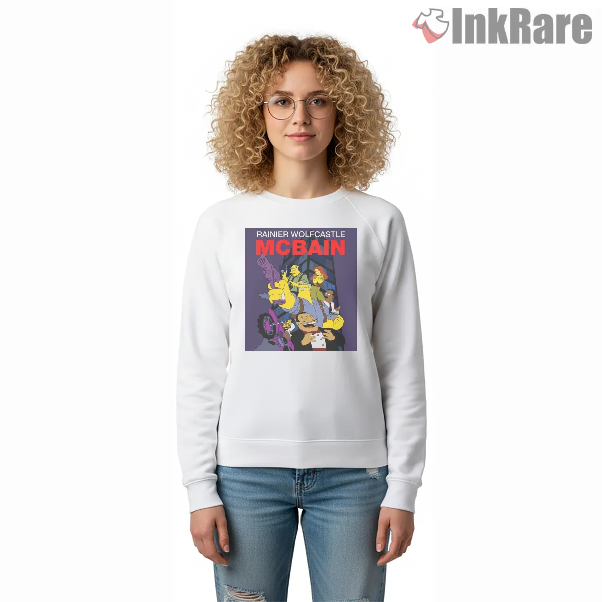Mcbain Action Chaos Poster Simpsons Movie Parody Shirt Mcbain Action Chaos Poster Simpsons Movie Parody Shirt on graphic shirt for women graphic tee