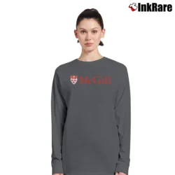 Women’s McGill University Logo Long-Sleeve Top in charcoal | Sleek, Versatile, All-Season