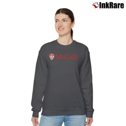 Women’s McGill University Logo Relaxed Sweatshirt in charcoal | Soft, Laid-Back Vibe