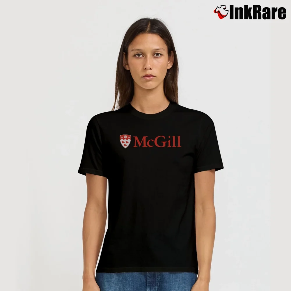 Women’s McGill University Logo Signature T-Shirt in black | Soft, Flattering Fit