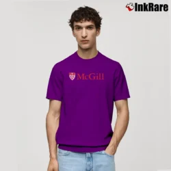 Men’s McGill University Logo Classic T-Shirt in purple | Soft, Breathable Everyday Wear