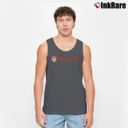 Men’s McGill University Logo Tank Top in charcoal | Breathable, Active-Friendly Design