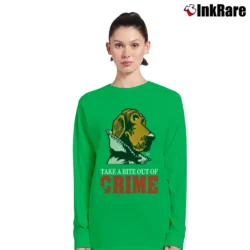Women’s Mcgruff The Crime Dog 80s Retro Long-Sleeve Top in irish green | Sleek, Versatile, All-Season