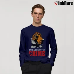 Men’s Mcgruff The Crime Dog 80s Retro Long-Sleeve Shirt in navy | Sleek, Lightweight, Year-Round Wear