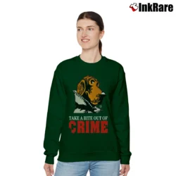 Women’s Mcgruff The Crime Dog 80s Retro Relaxed Sweatshirt in forest green | Soft, Laid-Back Vibe