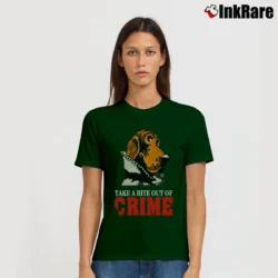Women’s Mcgruff The Crime Dog 80s Retro Signature T-Shirt in forest green | Soft, Flattering Fit